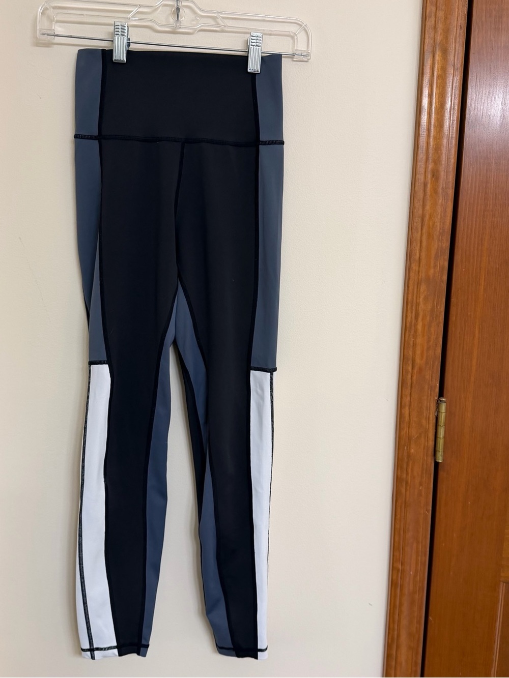 Women’s Allfenix Colorblock Stretch Leggings - Black, Gray & White